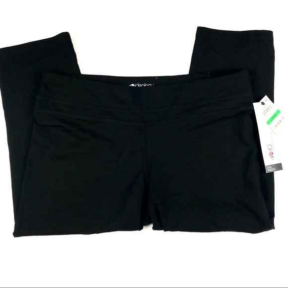 Ideology Knee Length Legging Pant Black NWT